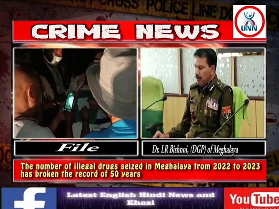 The number of illegal drugs seized in Meghalaya from 2022 to 2023 has broken the record of 50 years