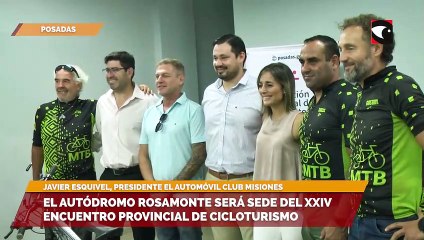 El Autódromo Rosamonte será sede del XXIV Encuentro Provincial de Cicloturismo