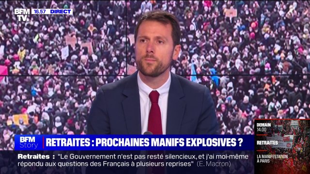 Retraites: pour Mathieu Lefèvre, le seul projet de certains opposants est de mettre le pays à l'arrêt