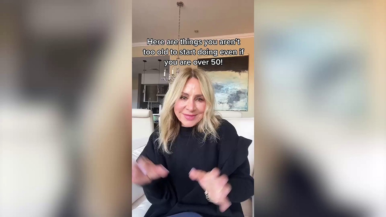 I get told I dress inappropriately but I love wearing mini-skirts and sheer tops at 60