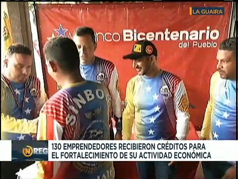 130 emprendedores motorizados de La Guaira recibieron créditos a través del Banco Bicentenario