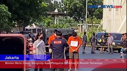 Adegan Rekonstruksi Mario Dandy Mengintip Anak Pengurus GP Ansor di Rumah Temannya