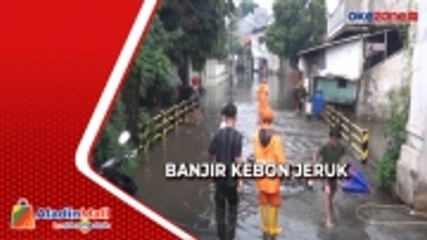 Hujan Deras, Akses Jalan di Kebon Jeruk Terputus Banjir
