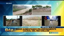 Vecinos de SMP en alerta ante aumento del caudal del río Chillón