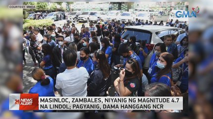 Masinloc, Zambales, niyanig ng magnitude 4.7 na lindol; pagyanig, dama hanggang NCR | 24 Oras News Alert