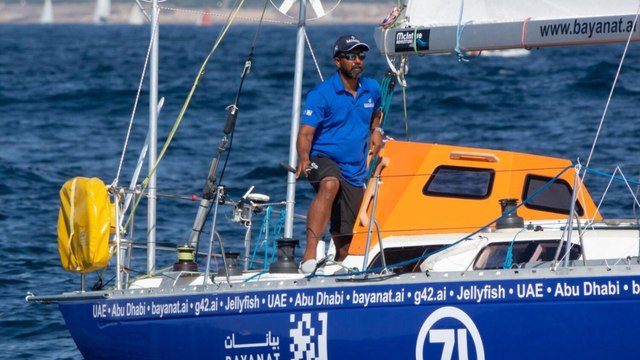 Indian adventurer sailing solo on UAE boat nears finish line of prestigious race