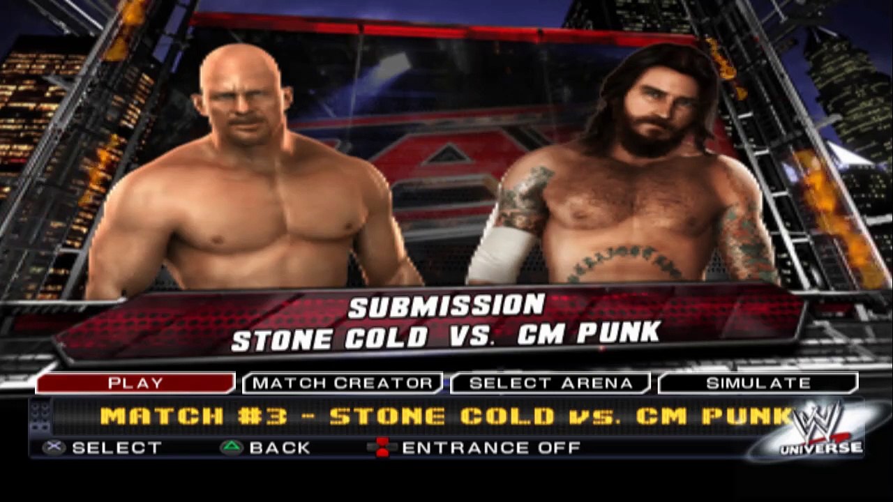 WWE SmackDown vs. Raw 2011 Stone Cold vs CM Punk