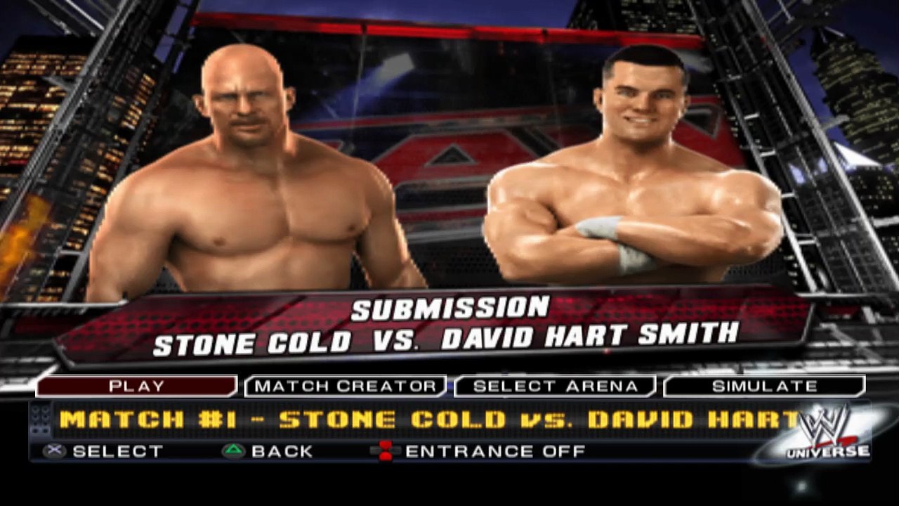 WWE SmackDown vs. Raw 2011 Stone Cold vs David Hart Smith