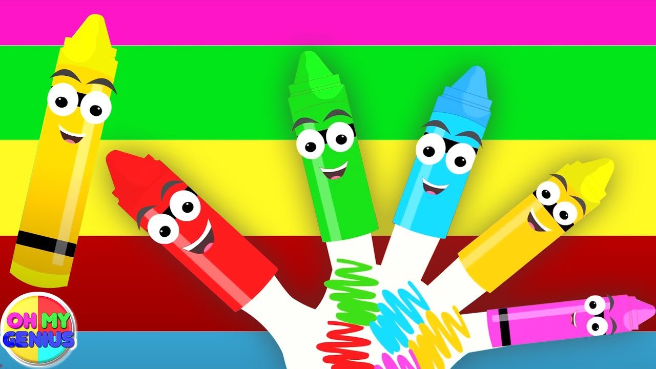Finger Family Fun Singing And Dancing with Crayons video Dailymotion