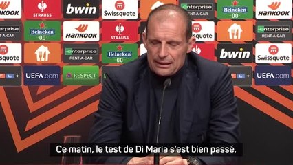 8es - Allegri : “Chiesa et Di Maria ne débuteront pas”