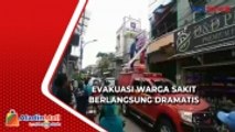 Aksi Heroik Petugas Damkar, Evakuasi Warga Pademangan yang Sakit dari Lantai 3