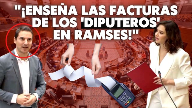 El lacayo de Sánchez saca su factura de la luz y Ayuso le pide que enseñe ¡las facturas de los ‘diputeros’ en Ramses!