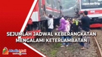 Commuterline Anjlok di Antara Stasiun Parung Panjang dan Stasiun Cisauk
