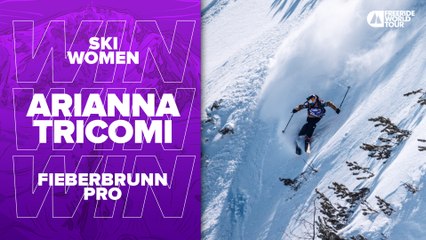 Arianna Tricomi Winning Run I FWT23 Fieberbrunn Pro