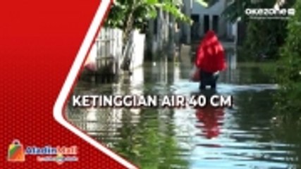 Air Masih Menggenangi Perumahan Bumi Indah Bekasi, Anak-Anak Libur Sekolah