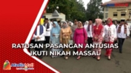 Ratusan Pasangan Antusias Ikuti Nikah Massal di Tangerang, Begini Momennya