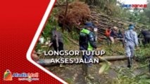 Jalan Alternatif Cigombong Bogor Tertutup Longsor, Begini Penampakannya