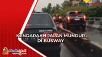 Viral Terobos Busway, Kendaraan di Jakarta Timur Berjalan Mundur Akibat Bus Mogok
