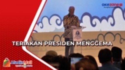 Ganjar Hadiri Rakornas PAN di Semarang, Teriakan Presiden Menggema