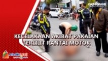 Pakaian Terlilit Rantai Motor, Lansia Jatuh ke Aspal di Blora