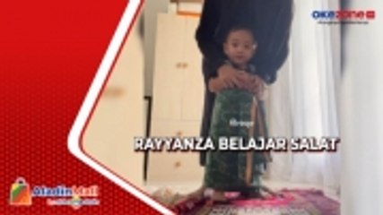 Momen Rayyanza Belajar Salat, Penampilannya Bikin Gemas