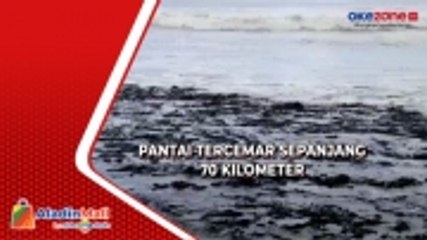 Tumpahan Aspal dari Kapal Berbendera Gabon  Meluas, Cemari Pantai Nias Utara