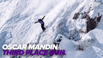 Oscar Mandin Third Place Run I FWT23 Fieberbrunn Pro