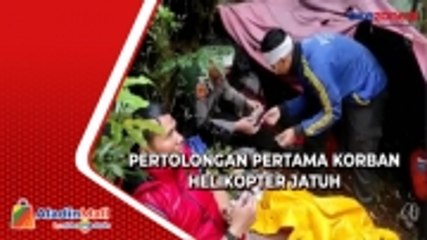 Video herunterladen: Momen Tim Evakuasi Beri Pertolongan Pertama kepada Rombongan Korban Helikopter Jatuh Kapolda Jambi