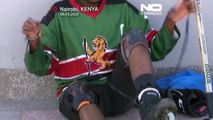 شاهد: كينيون يتحدون الطقس الإفريقي الحار بممارسة هوكي الجليد في نيروبي