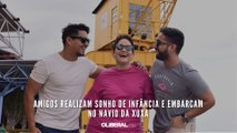 Amigos realizam sonho de infância e embarcam no Navio da Xuxa