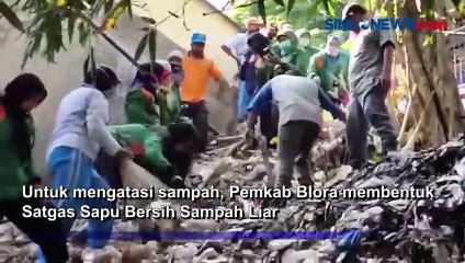 Ini Dia Srikandi Cantik Satgas Sapu Bersih Sampah Liar di Kabupaten Blora