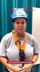 Dayane atua há nove anos em uma profissão onde a presença feminina ainda é tímida