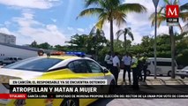Mujer pierde la vida tras ser atropellada por un chofer de transporte público en Cancún