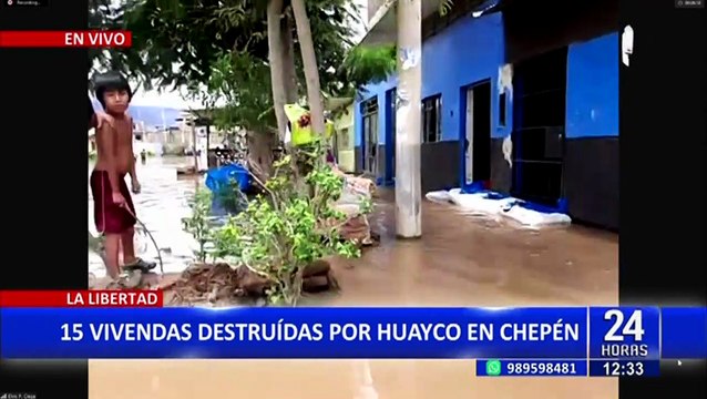 La Libertad: Chepén bajo el agua tras fuertes precipitaciones que cayeron por más de 10 horas