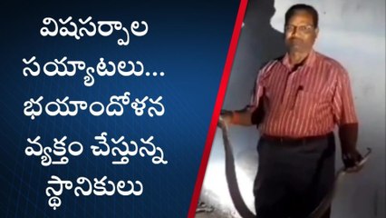 నరసన్నపేట: విషసర్పాల సయ్యాట.. భయాందోళనలో ప్రజలు