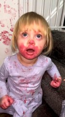 Daughter Gets Ahold of Lipstick