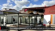 Hem istihdamı korumak hem de yaraları sarmak için konteyner üretimine başladılar