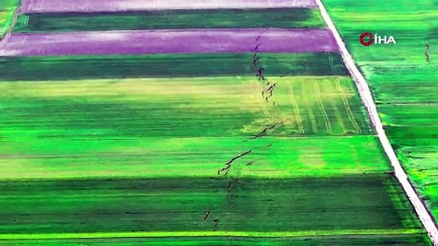 Asrın felaketi sonrası oluşan bataklık havadan görüntülendi