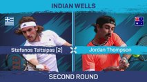 Tsitsipas upset by Thompson in second round at Indian Wells