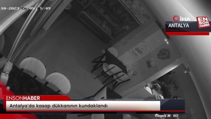 Antalya'da kasap dükkanının kundaklandı