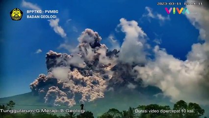 Rekaman CCTV Gunung Merapi Muntahkan Awan Beracun!