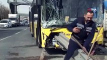 İstanbul'da İETT otobüsü kaza yaptı, yaralılar var