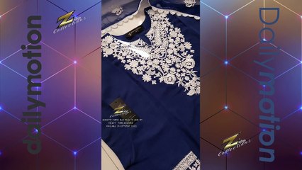 GEORGETTE FABRIC BLUE | READY TO WEAR