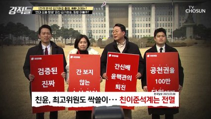 대통합 되는 국민의힘을 만들겠다고 언급한 김기현 당 대표 TV CHOSUN 230311 방송