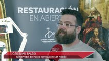 Restauración en abierto de dos obras en San Nicolás capta el interés del público