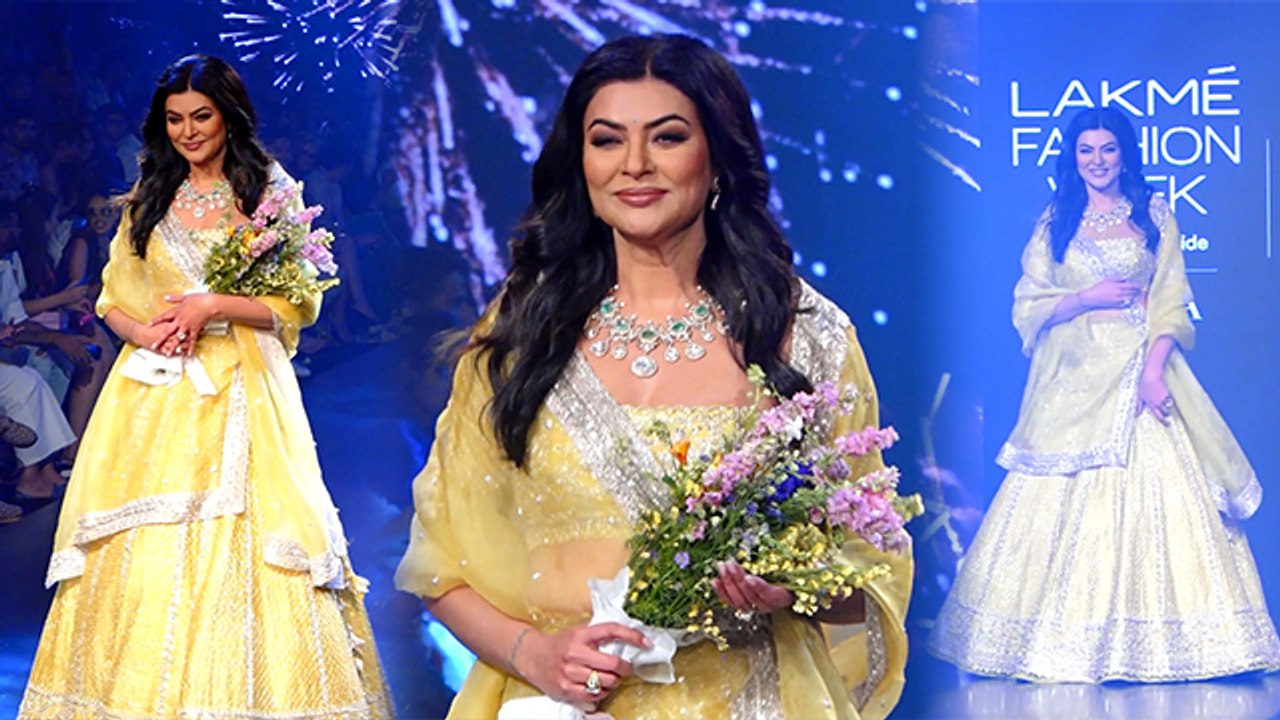 Lakme Fashion Week 2023: Sushmita Sen Heart Attack के बाद First Public Appearance,Ramp Walk करते..