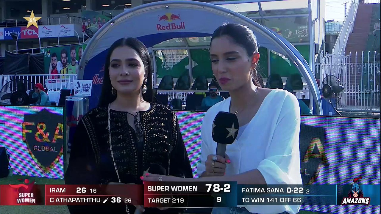 Humaima Malick Interview | Amazons vs Super Women | Match 3 | Women's League Exhibition | PCB | MI2T