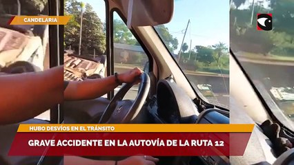 Grave accidente en la autovía de la Ruta 12