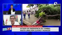 Ministro Chávez advierte sobre activación de quebradas en Lima: 