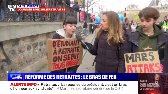 Je me bats pour mon futur et celui de mes parents : des étudiantes manifestent contre la réforme des retraites